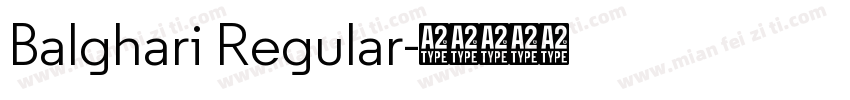Balghari Regular字体转换